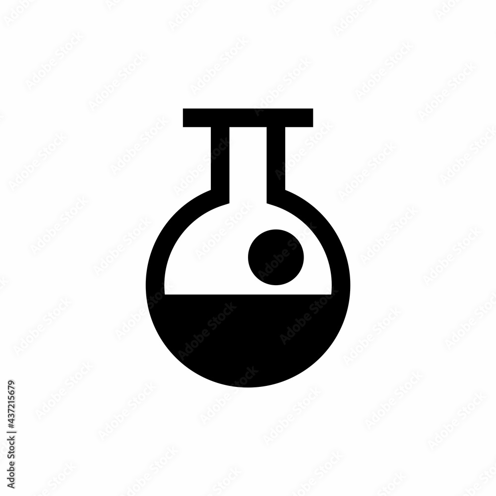 Flask icon with glyph style Flask icon with glyph style