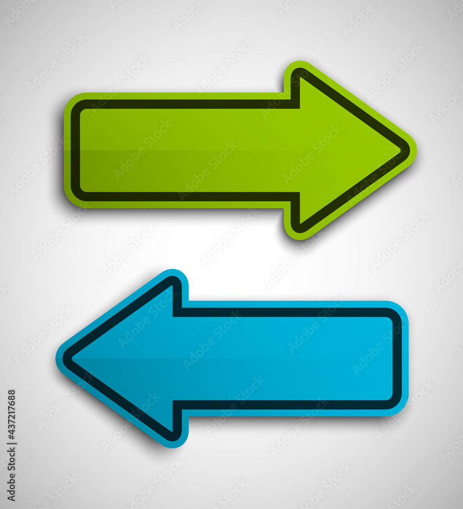 Arrow banners set. Direct shape. 3d Abstract Background. Business infographic presentation diagram. Section compare service. Up and down trend. Paper index. Exact pointer Arrow banners set. Direct shape. 3d Abstract Background. Business infographic presentation diagram. Section compare service. Up and down trend. Paper index. Exact pointer