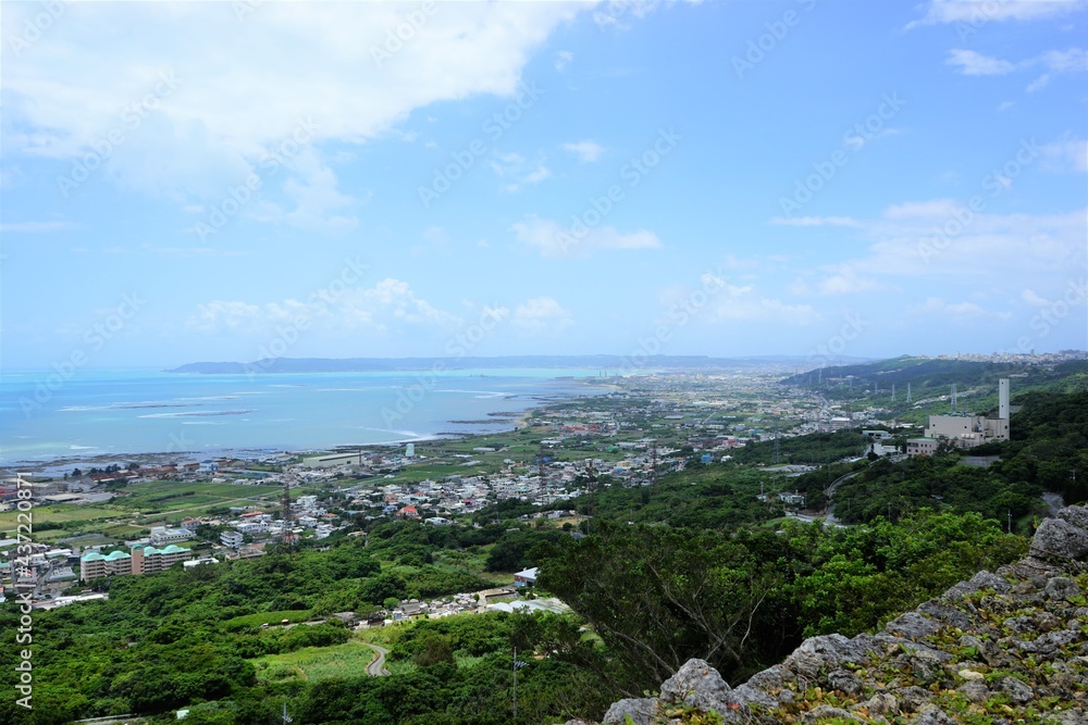 Nakagusuku Castle ruins. World heritage of Okinawa, Japan - 沖縄の世界遺産 中城城跡