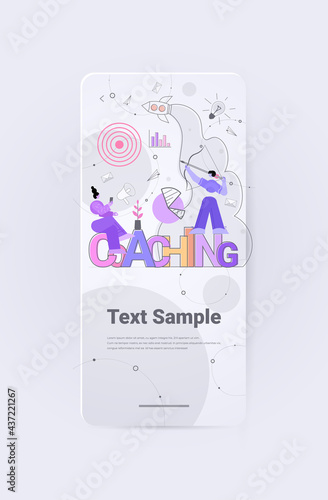 business advise or consultation service training courses coaching concept vertical