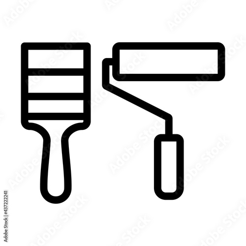 Icon Of Construction Paint Brushes