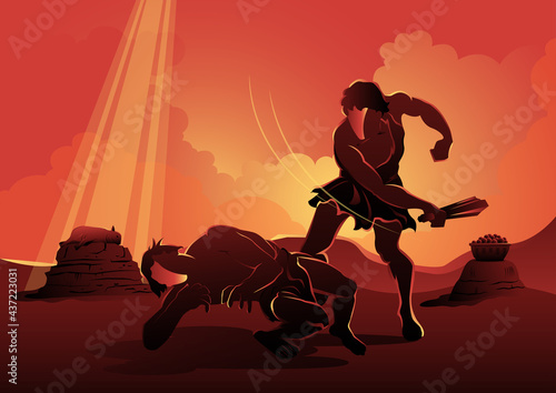 Cain and Abel Bible Story Fototapet