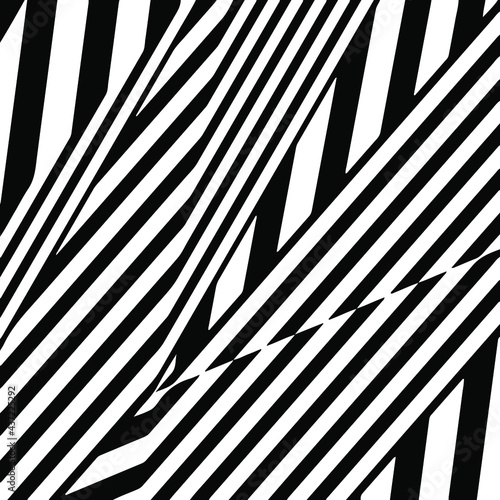 striped background. Geometric vector pattern with triangular elements. abstract ornament for wallpapers and backgrounds. Black and white colors. 