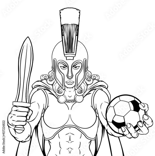 Spartan Trojan Gladiator Soccer Warrior Woman