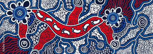 Contemporary style of aboriginal painting
