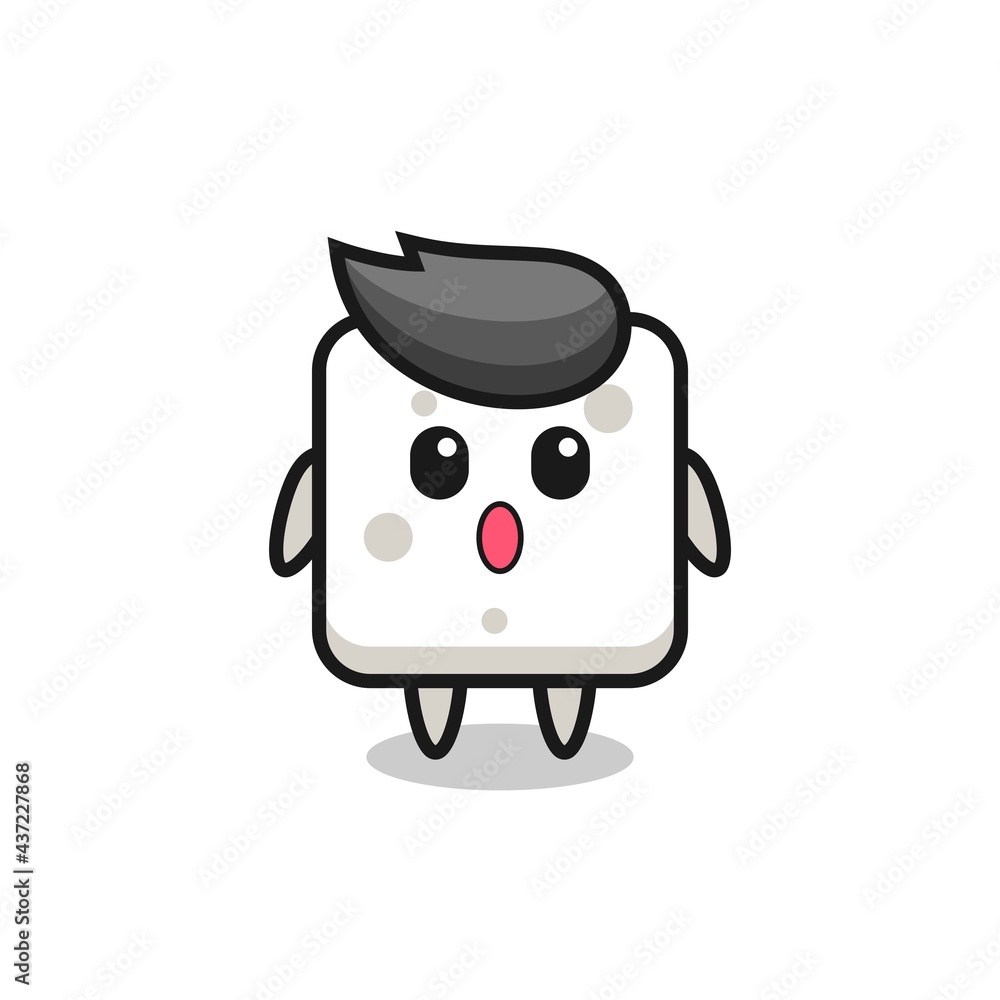 the amazed expression of the sugar cube cartoon the amazed expression of the sugar cube cartoon