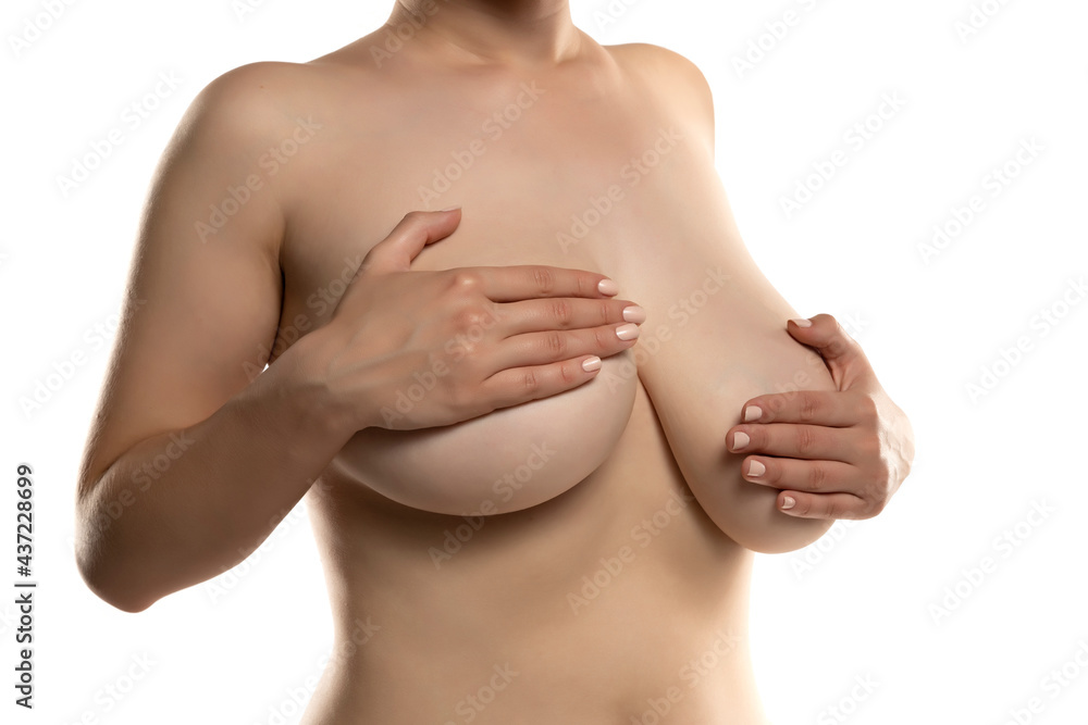 A woman with univen big breasts A woman with univen big breasts