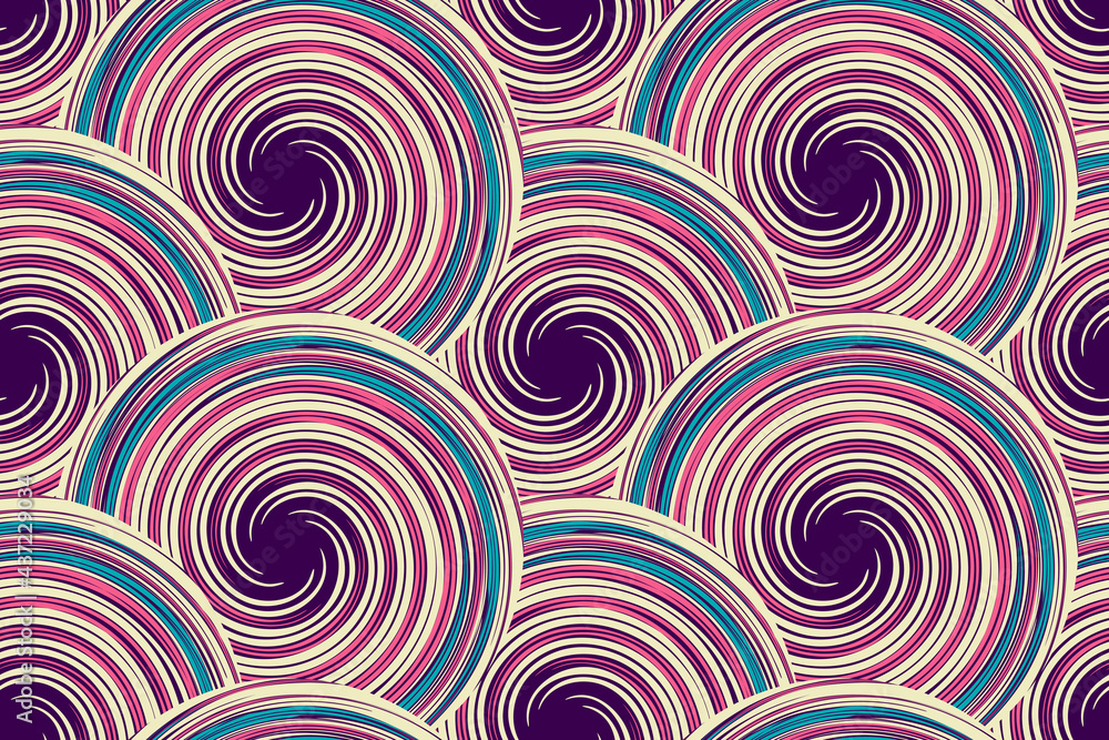 Seamless pattern with spirals Seamless pattern with spirals