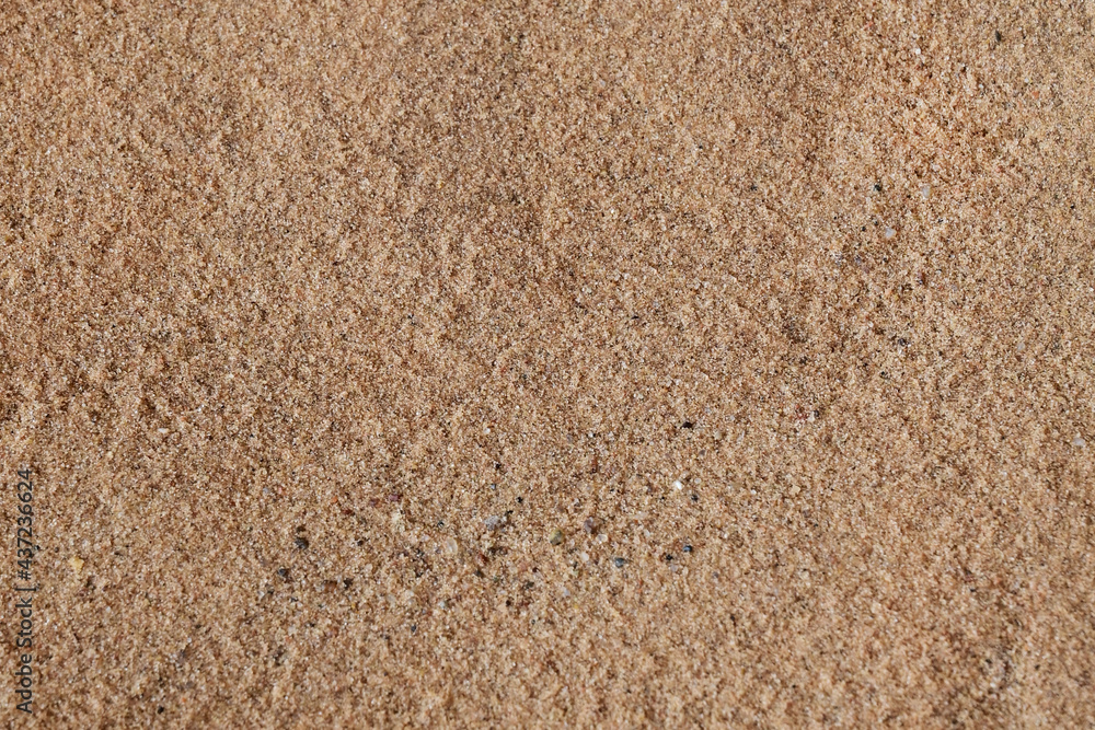 Background of fine sand. The texture of the sand. Top view Background of fine sand. The texture of the sand. Top view