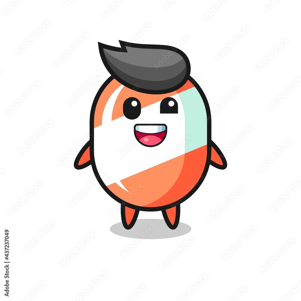 illustration of an candy character with awkward poses