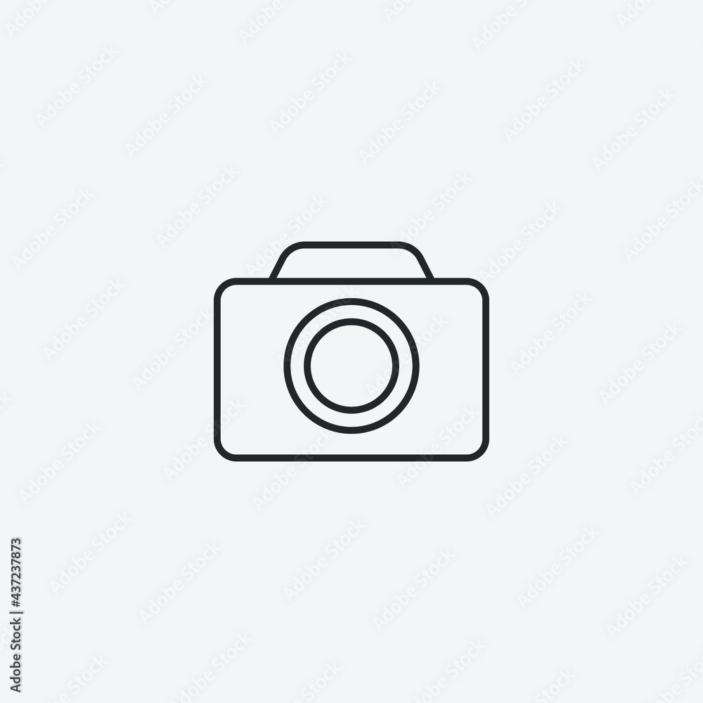 camera vector icon illustration sign