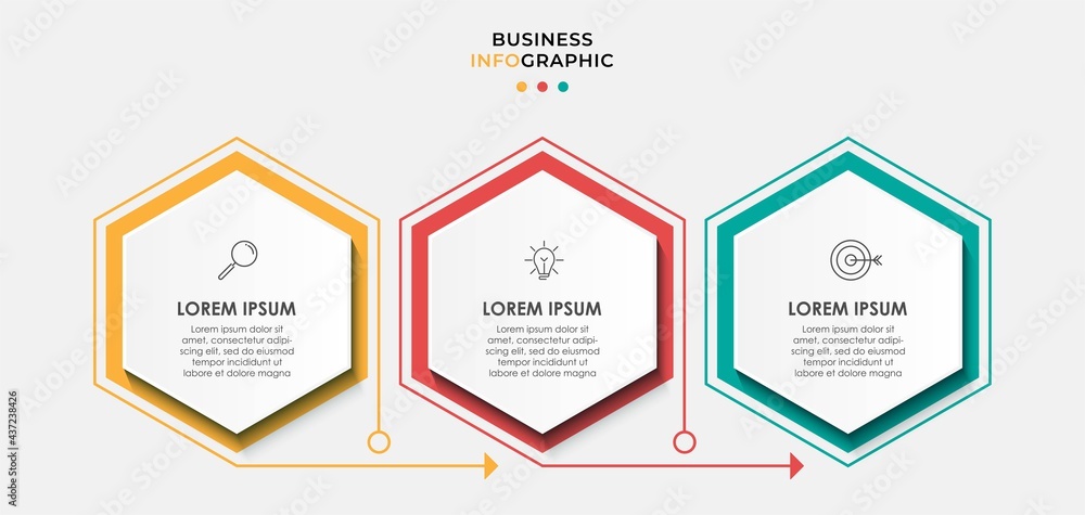 Vector Infographic design business template with icons and 3 options or steps. Can be used for process diagram, presentations, workflow layout, banner, flow chart, info graph Vector Infographic design business template with icons and 3 options or steps. Can be used for process diagram, presentations, workflow layout, banner, flow chart, info graph