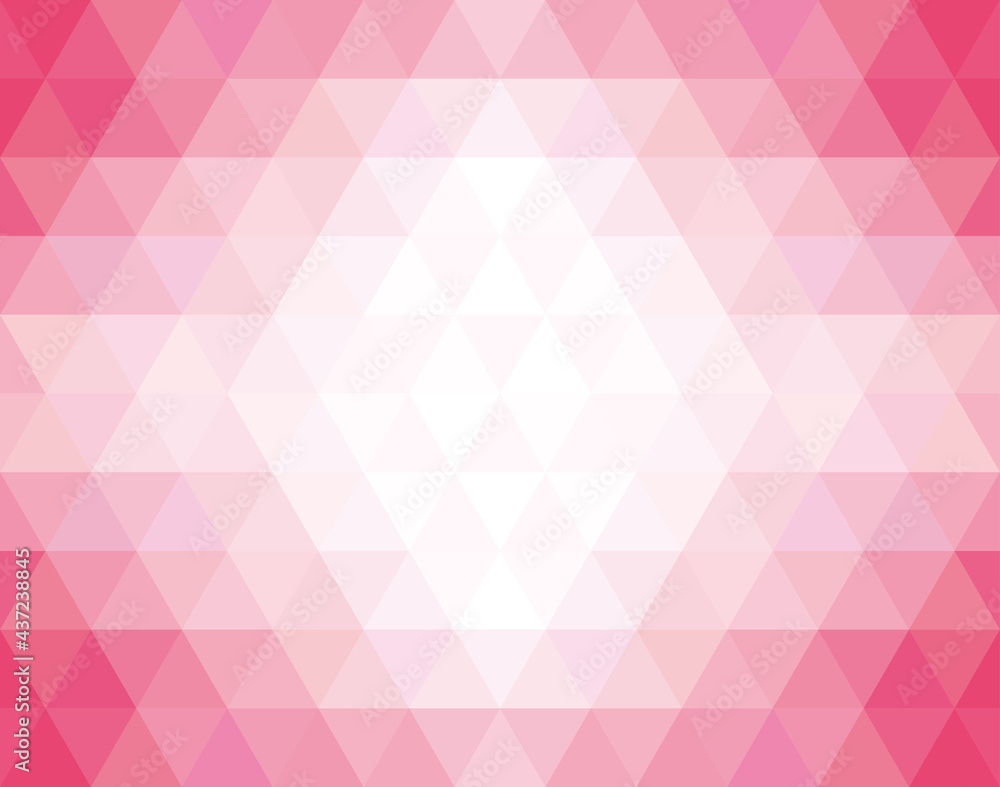 三角抽象幾何学モザイク模様グラフィック背景素材ピンクグラデーション Stock Vector Adobe Stock