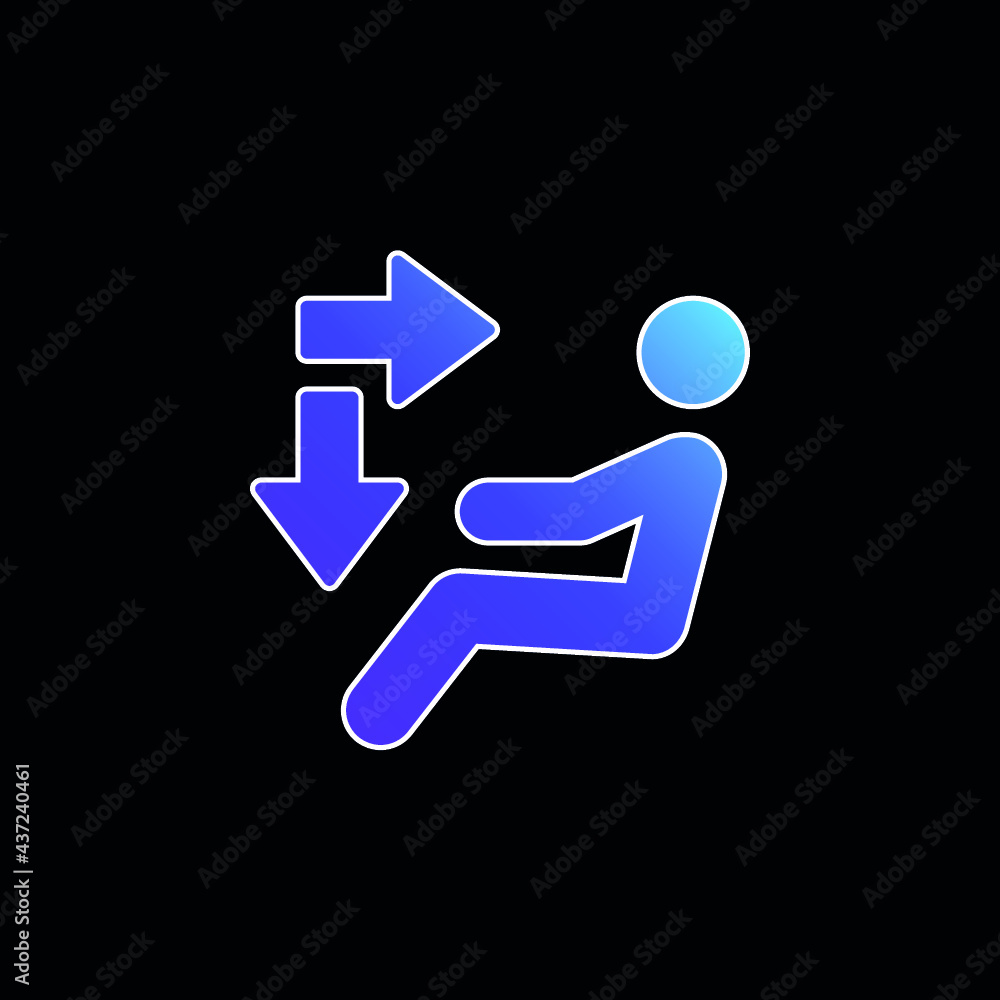 Air Conditioner blue gradient vector icon Air Conditioner blue gradient vector icon