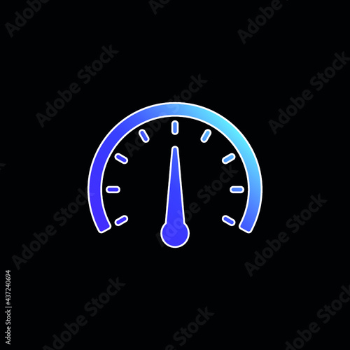 Barometer blue gradient vector icon