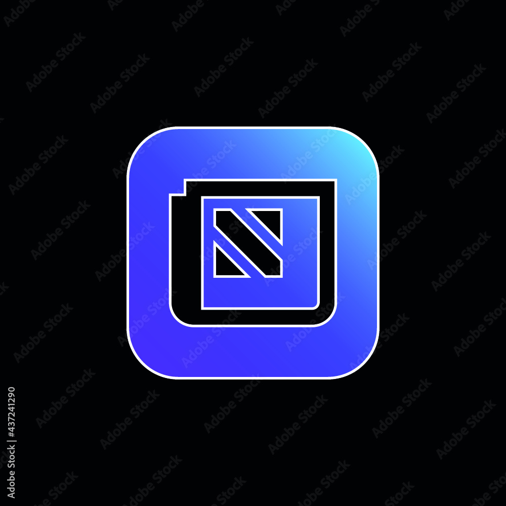 Apple blue gradient vector icon Apple blue gradient vector icon