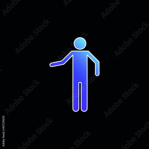 Basic Silhouette blue gradient vector icon