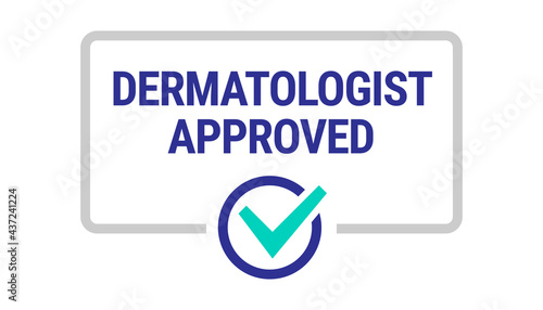 Dermatologist recommended vector icon template design