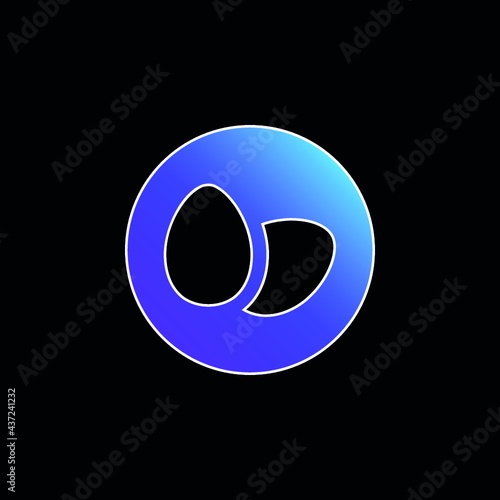 Allergens Eggs blue gradient vector icon