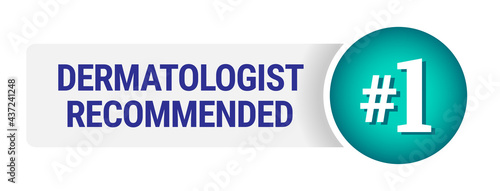 Dermatologist recommended vector icon template design
