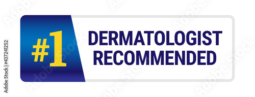 Dermatologist recommended vector icon template design