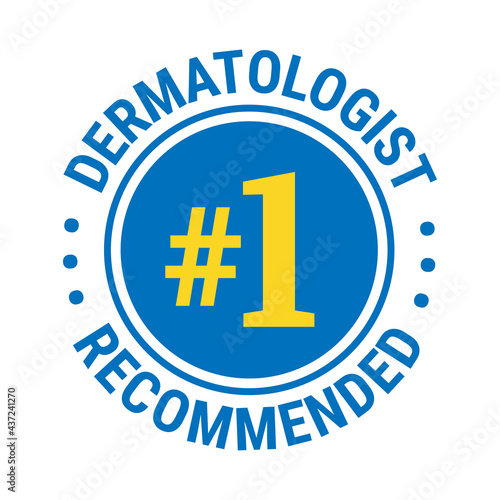 Dermatologist recommended vector icon template design