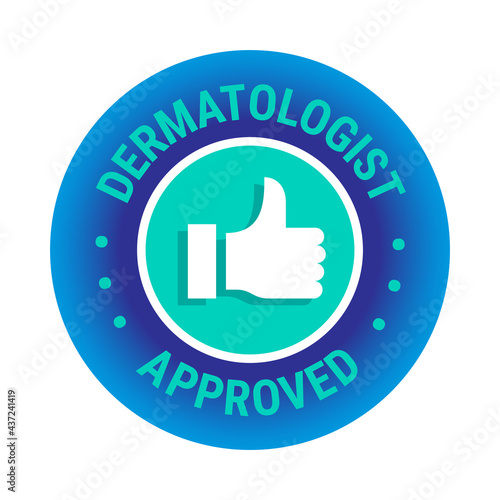 Dermatologist recommended vector icon template design