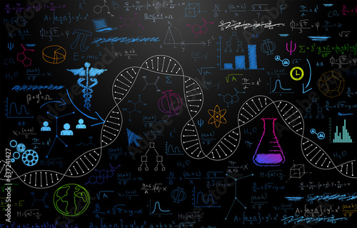 sfondo, dna, farmaceutica, genetica