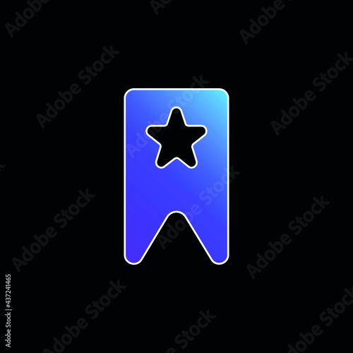 Bookmark For Favorites blue gradient vector icon