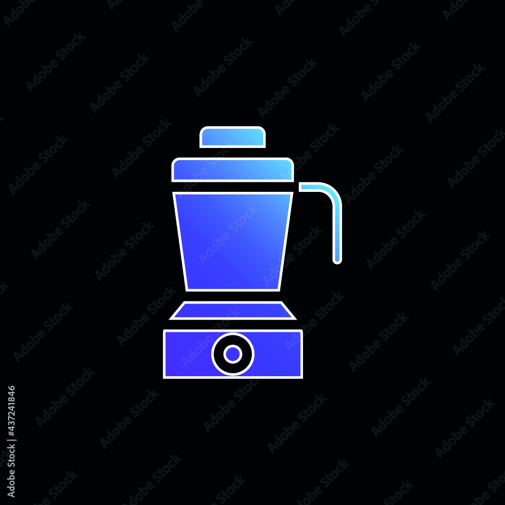 Blender blue gradient vector icon Blender blue gradient vector icon