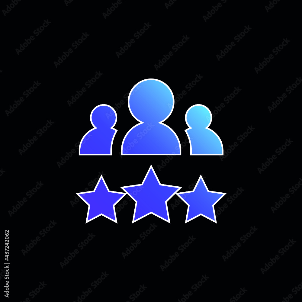 Best Employee blue gradient vector icon Best Employee blue gradient vector icon