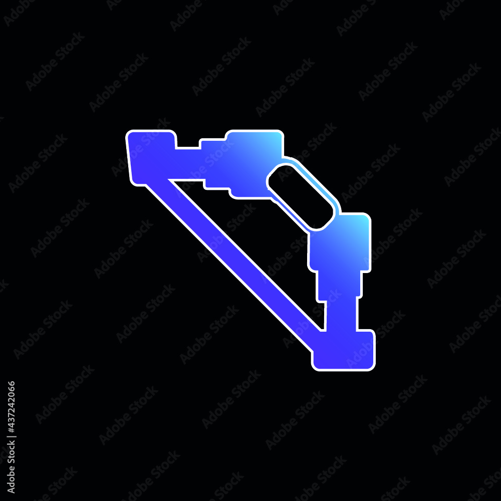 Bow blue gradient vector icon Bow blue gradient vector icon
