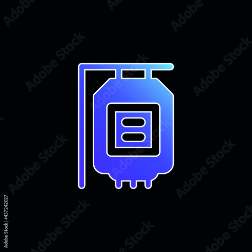 Blood Transfusion blue gradient vector icon