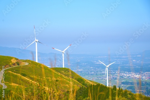 wind turbines farm