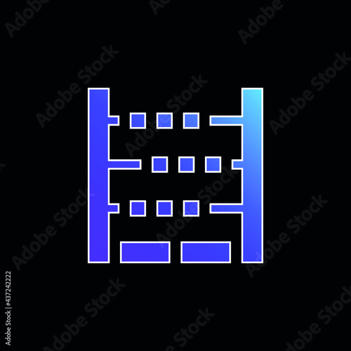 Abacus blue gradient vector icon