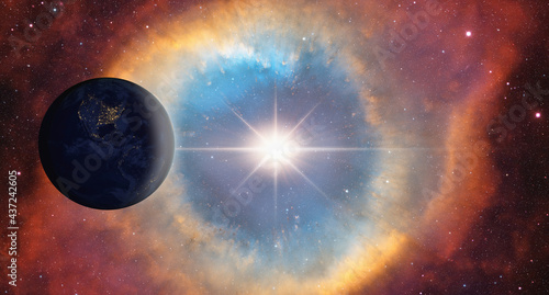 Fototapeta Naklejka Na Ścianę i Meble -  Supernova explosion in the center of the milky way 