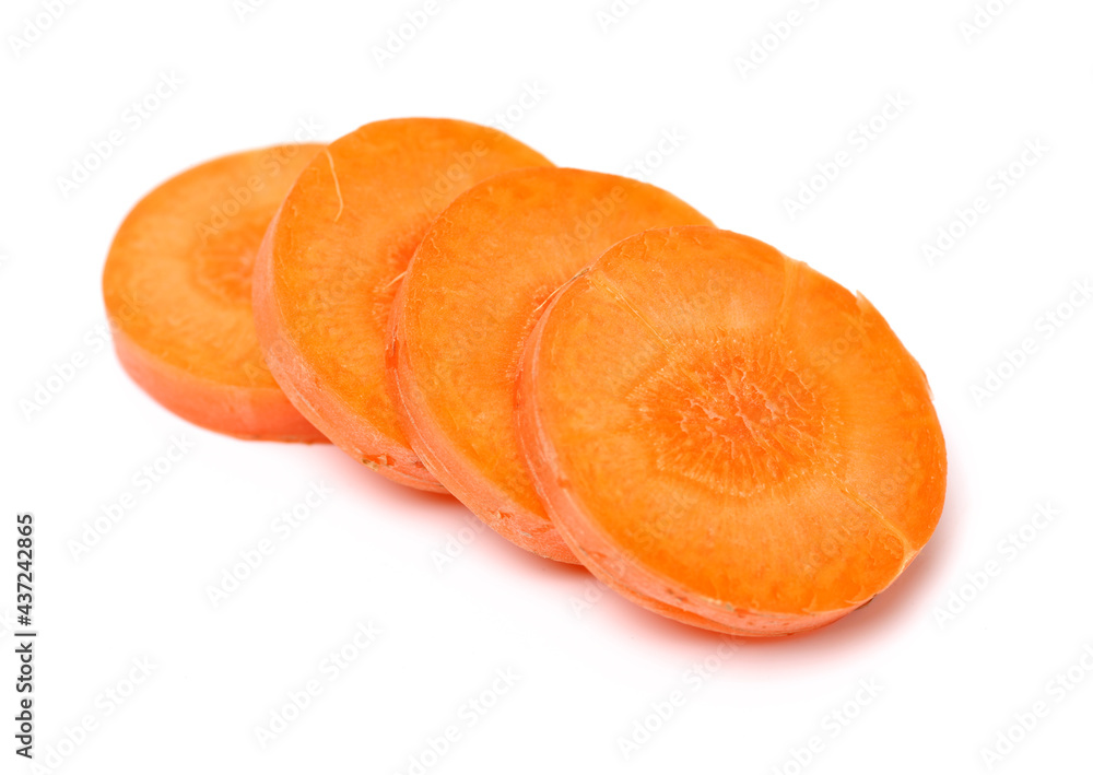 Fresh carrot on a white background Fresh carrot on a white background