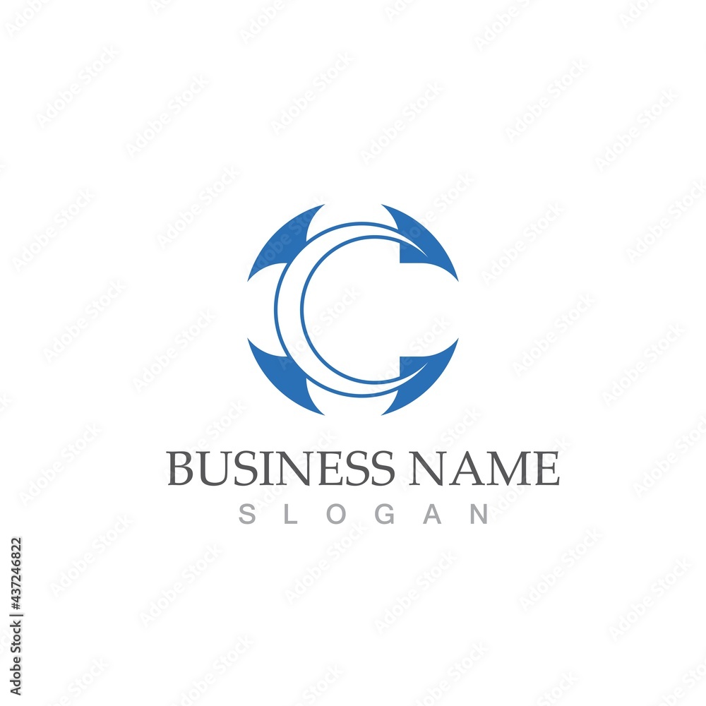 Fototapeta premium health medical logo design