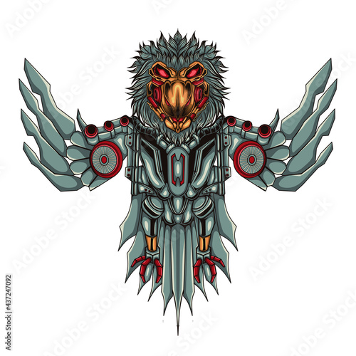mechanical bird illustration