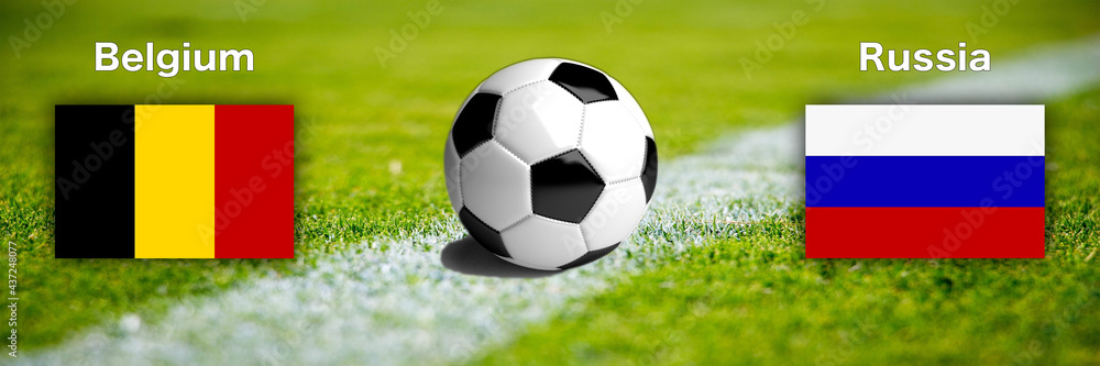 Football international match baner belgium vs. russia Football international match baner belgium vs. russia