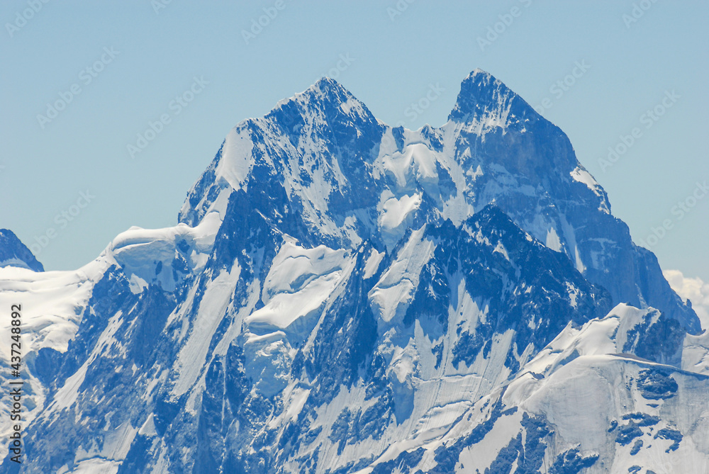 Ushba mountain. The Greater Caucasus Range