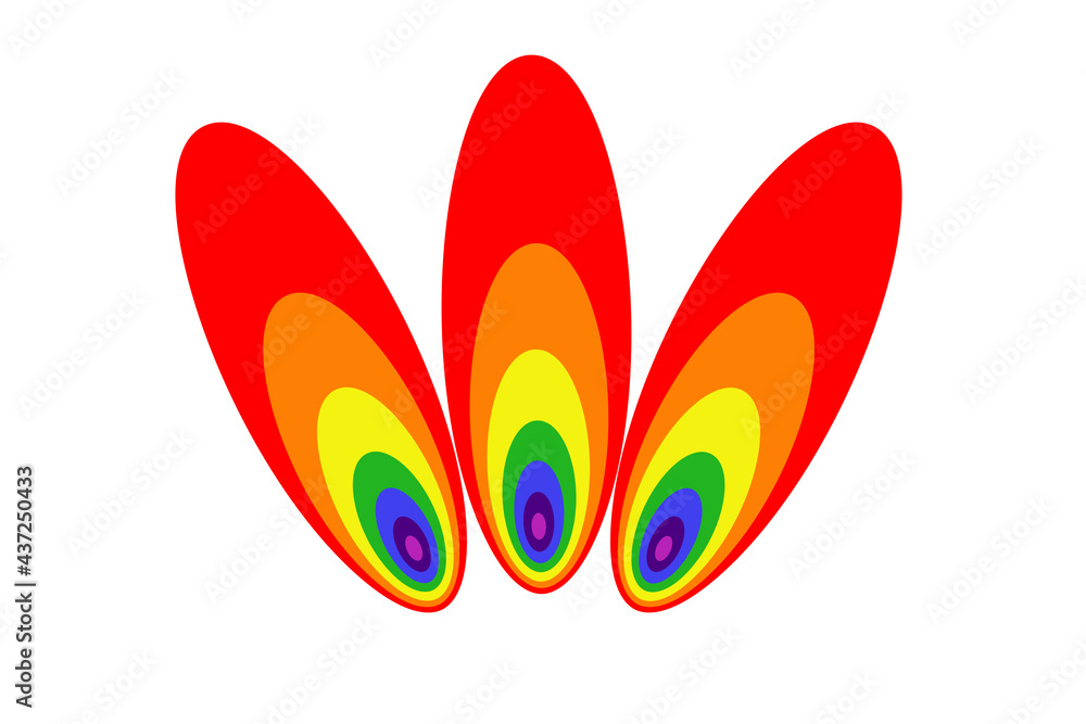 Naklejka premium background made of colorful circles