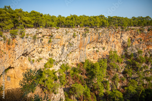 Beautiful view of Guver Canyon in Nature Park near Antalya  Turkey