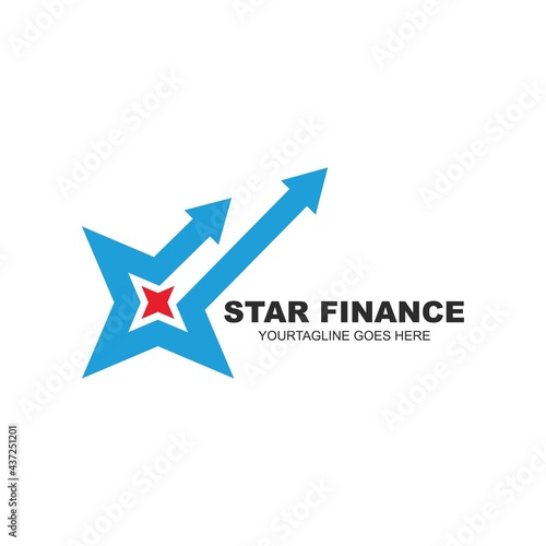 star finance business icon vector illustration design template