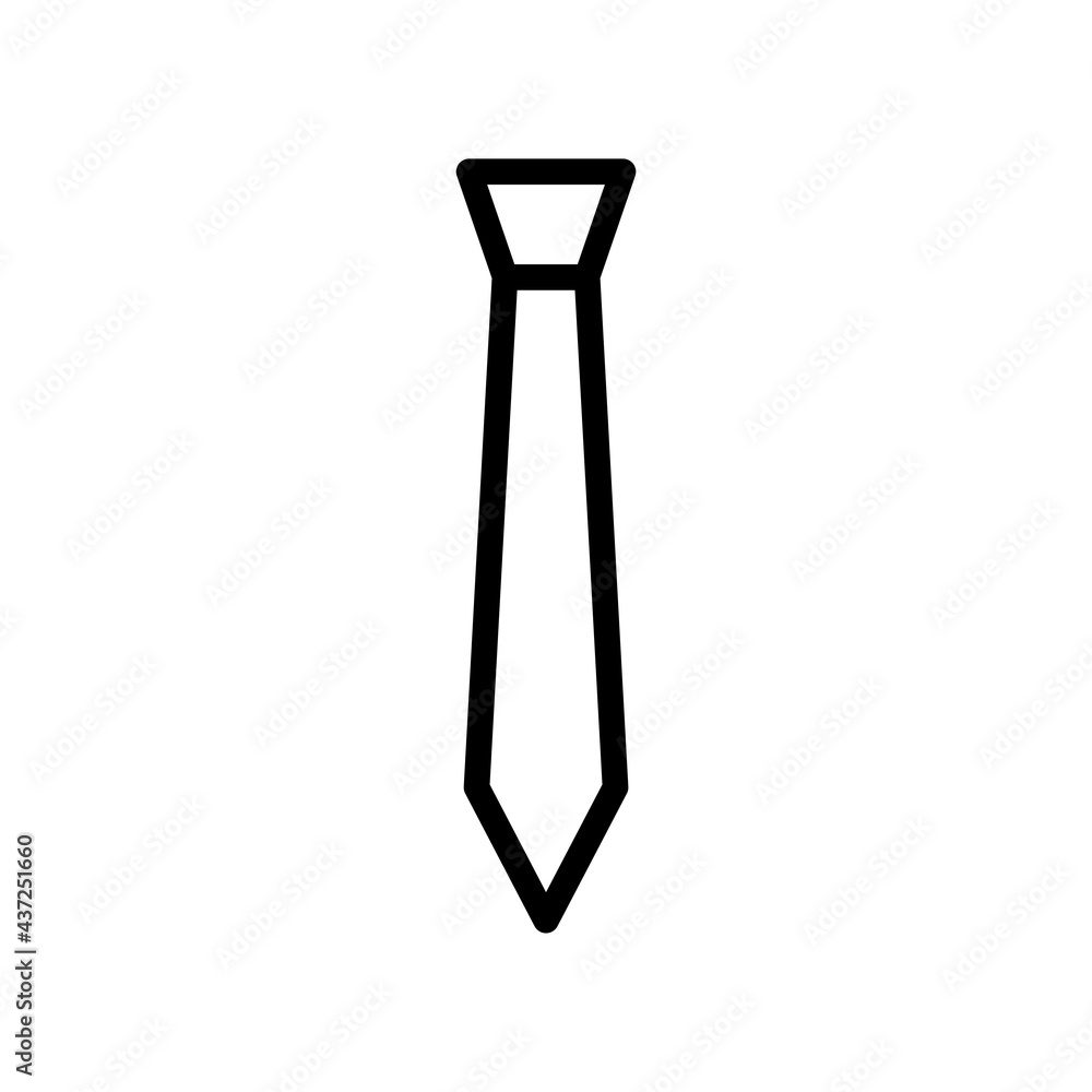 Tie icon. outline style icon. simple illustration. Editable stroke. Design template vector