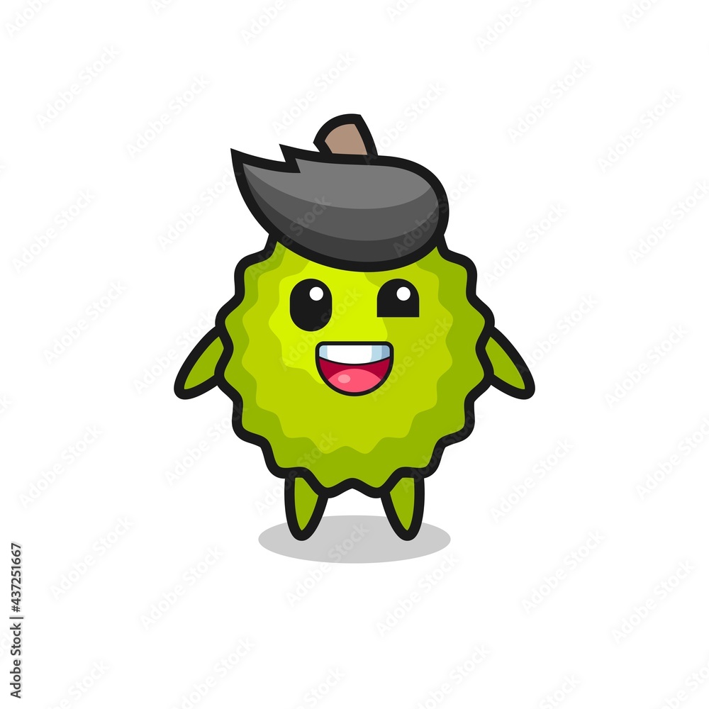 illustration of an durian character with awkward poses illustration of an durian character with awkward poses