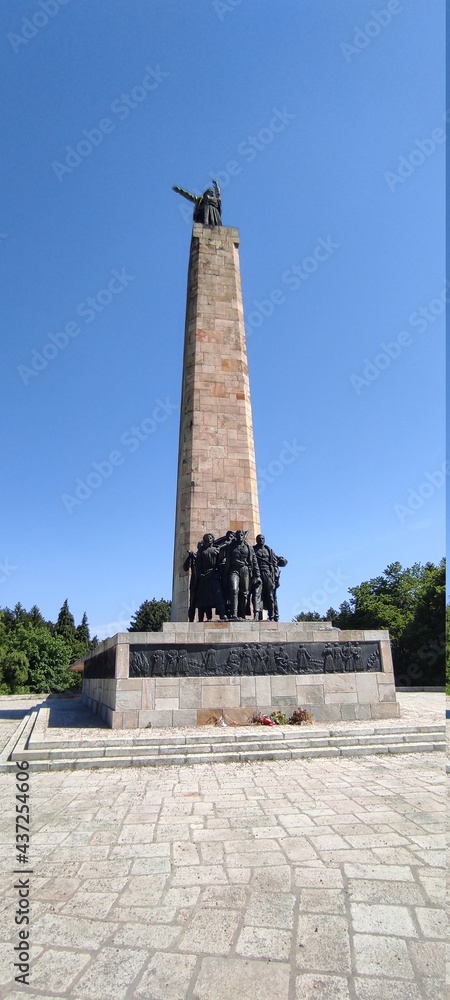 Sloboda (Freedom, Liberty) monument on Iriški venac - Serbia. It was raised in honor of the fallen soldiers and represents a symbol of the National Liberation struggle against fascism in the WW2. 