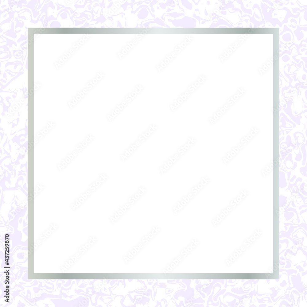 Frame on an abstract light blue background. An elegant pattern for cards, wedding invitations.