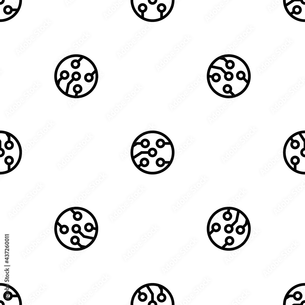 Seamless pattern of repeated black electrical board symbols. Elements are evenly spaced and some are rotated. Vector illustration on white background Seamless pattern of repeated black electrical board symbols. Elements are evenly spaced and some are rotated. Vector illustration on white background