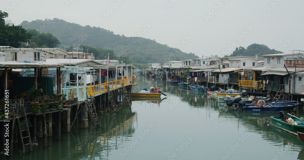 Obraz premium Hong Kong fishing village